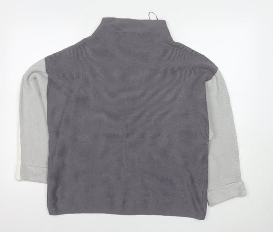 Womens UK Size 14 M&Co Grey Pullover Jumper