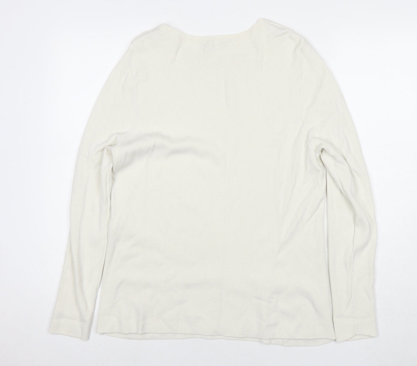 Womens UK Size 14 Dorothy Perkins White Pullover Jumper