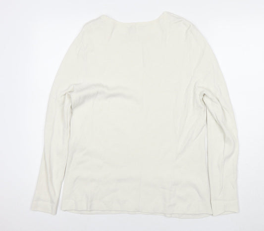 Womens UK Size 14 Dorothy Perkins White Pullover Jumper