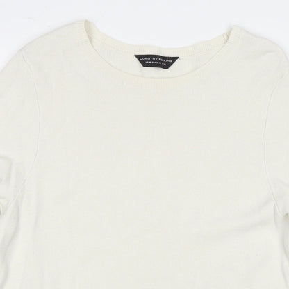 Womens UK Size 14 Dorothy Perkins White Pullover Jumper