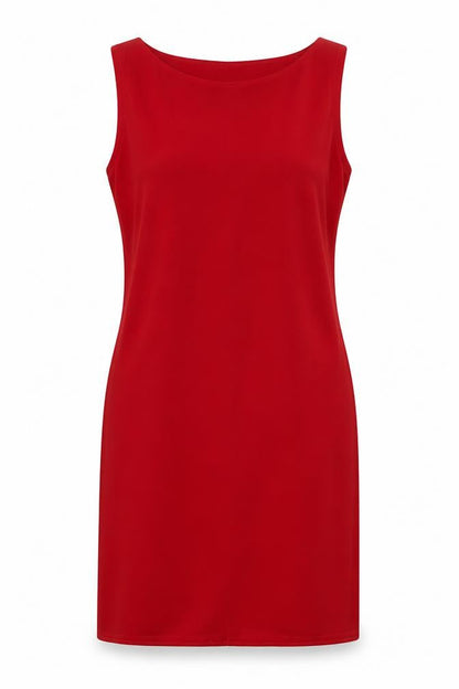 BHS Womens Red Polyester A-Line Size 12 Round Neck Pullover