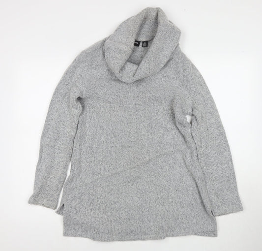 Womens UK Size M Nina Leonard Grey Pullover Jumper