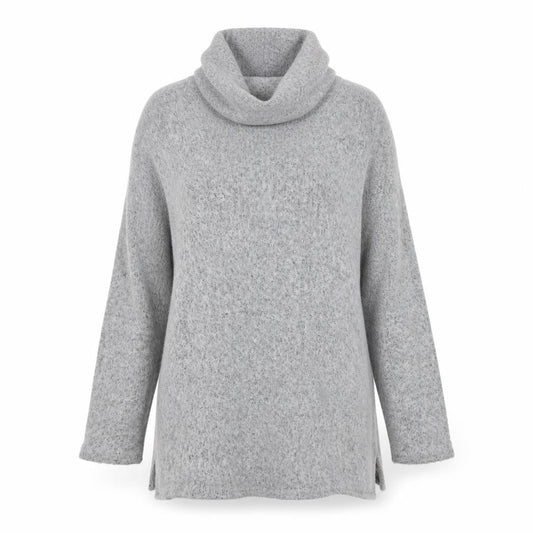 Womens UK Size M Nina Leonard Grey Pullover Jumper