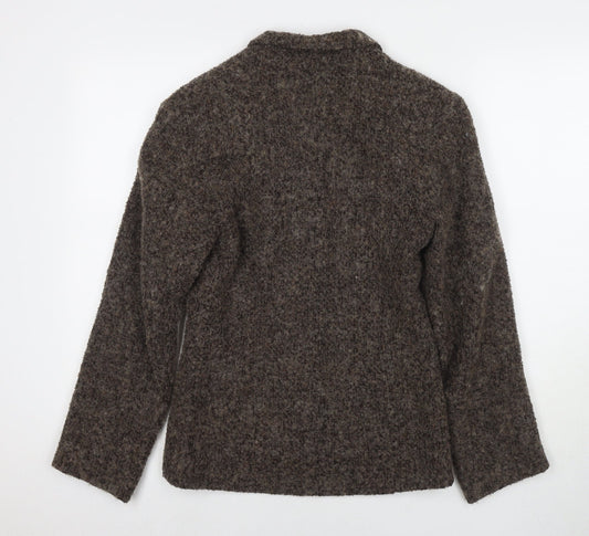 Womens UK Size 10 Monsoon Brown Pea Coat