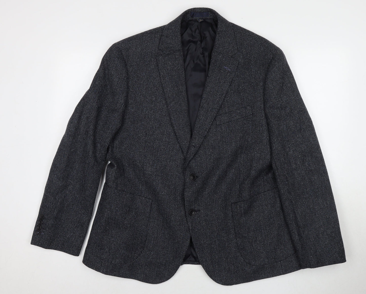 Mens UK Size 44 Marks and Spencer Regular Blue Suit Jacket