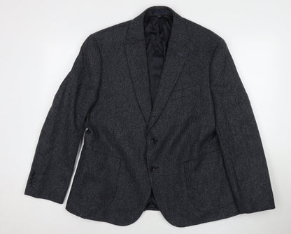 Mens UK Size 44 Marks and Spencer Regular Blue Suit Jacket