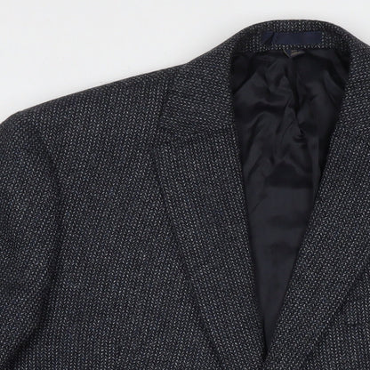 Mens UK Size 44 Marks and Spencer Regular Blue Suit Jacket