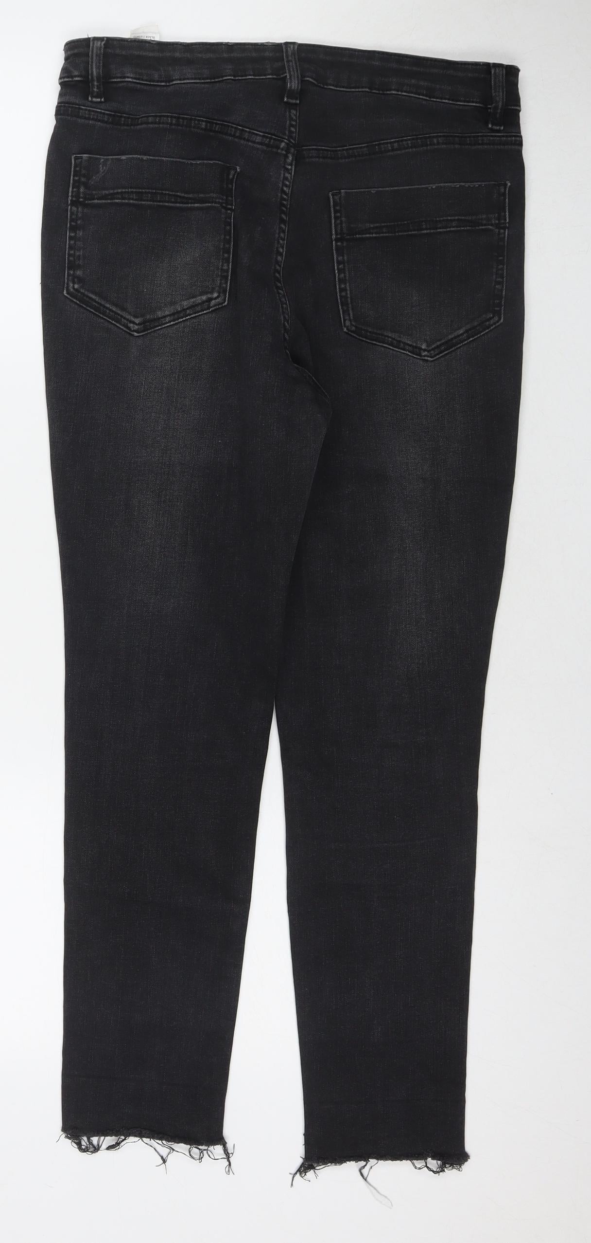 Womens UK Size 12 Marks and Spencer Regular Fit Straight Blue Jeans