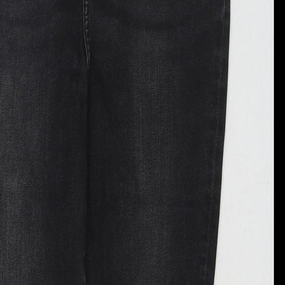 Womens UK Size 12 Marks and Spencer Regular Fit Straight Blue Jeans