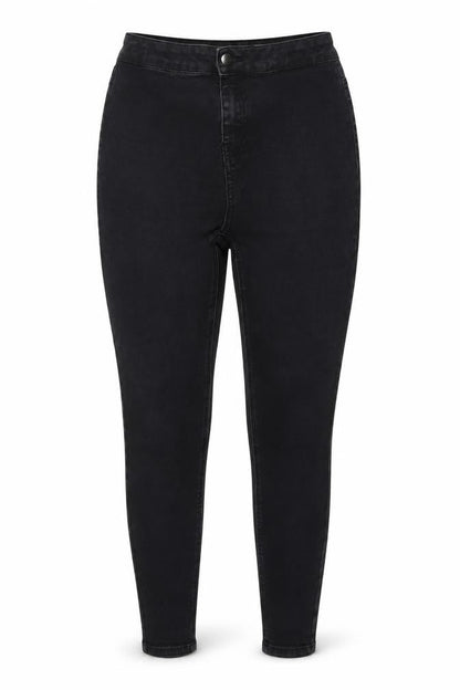 Tu Womens Black Cotton Skinny Jeans Size 12 L25 in Regular Zip