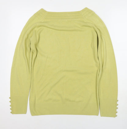 Womens UK Size 12 Marks and Spencer Yellow Pullover Jumper