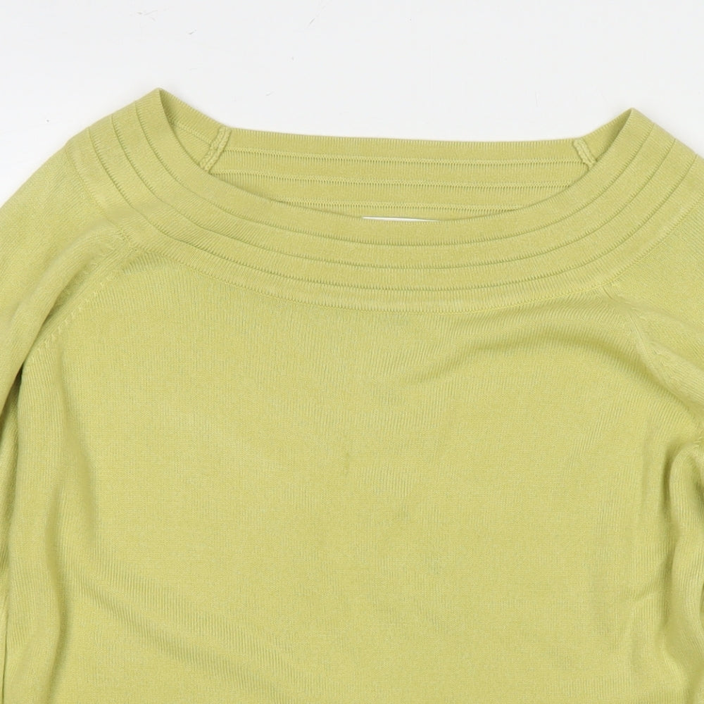 Womens UK Size 12 Marks and Spencer Yellow Pullover Jumper