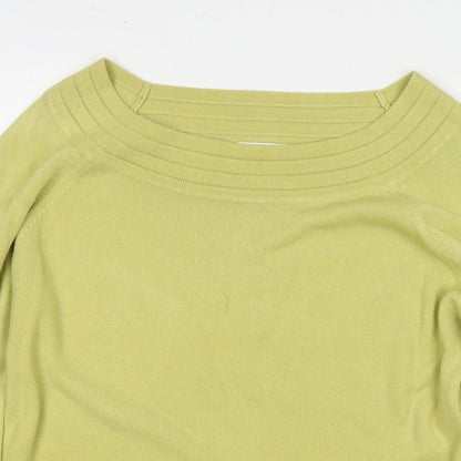 Womens UK Size 12 Marks and Spencer Yellow Pullover Jumper