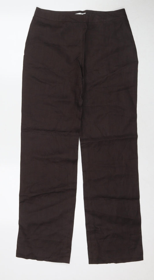 Womens UK Size 30 Promod Regular Fit  Brown Trousers