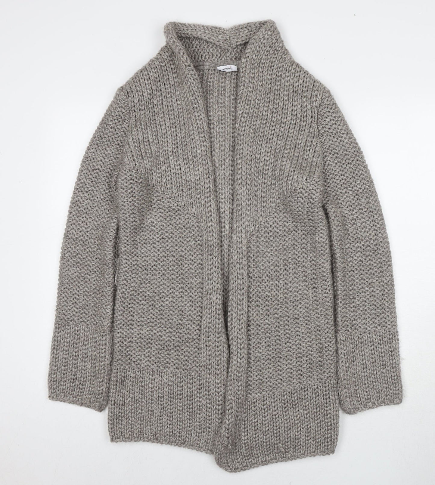 Womens UK Size S Pimkie Grey Cardigan Jumper