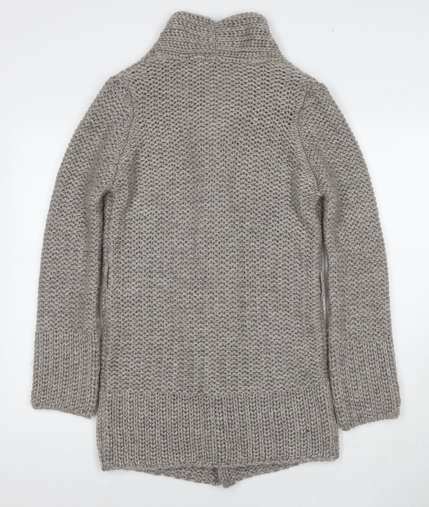 Womens UK Size S Pimkie Grey Cardigan Jumper