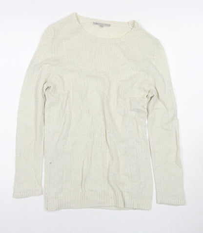 Womens UK Size M Gap White Pullover Jumper