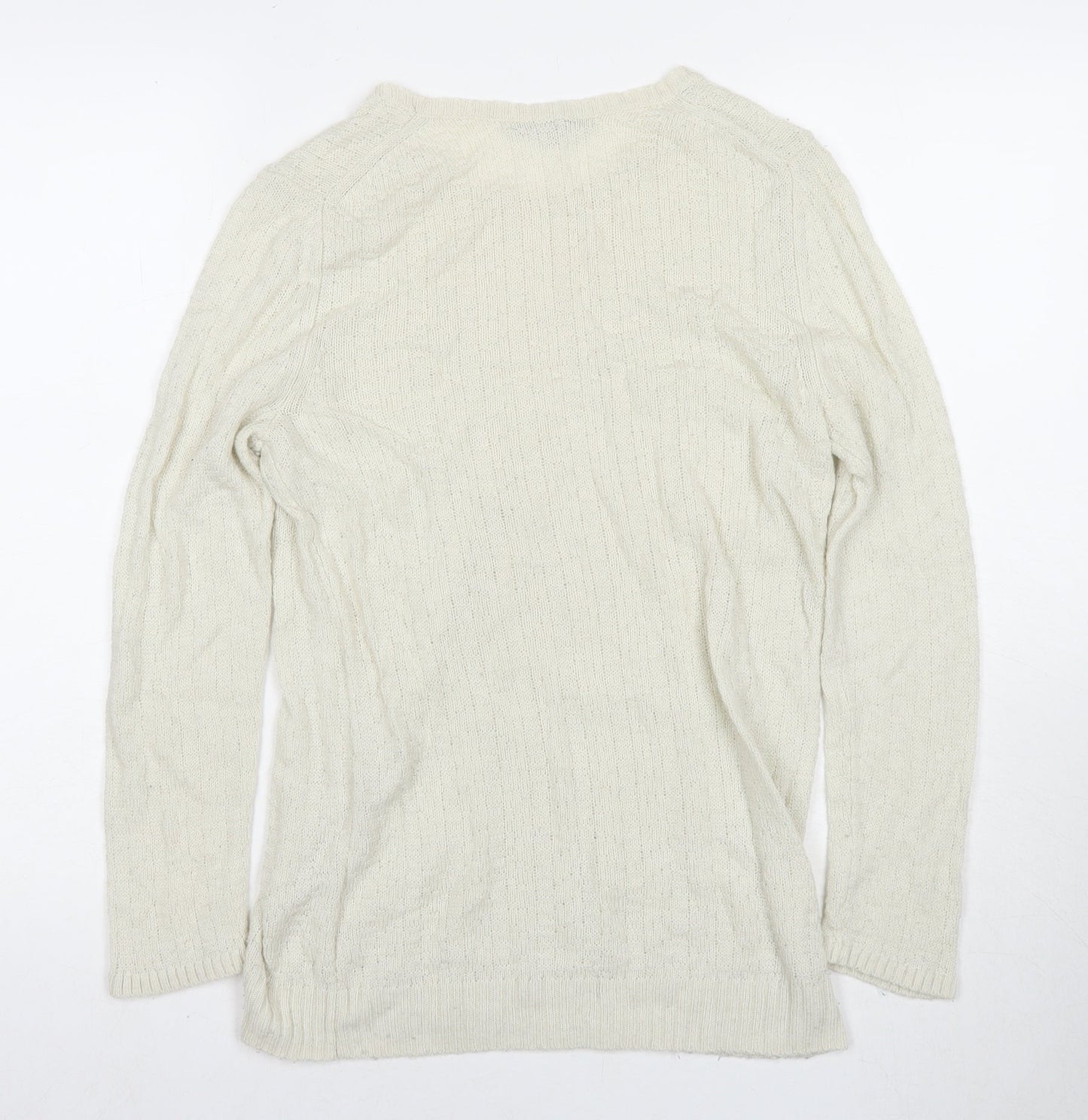 Womens UK Size M Gap White Pullover Jumper