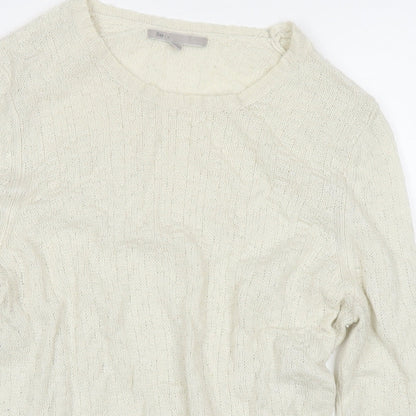 Womens UK Size M Gap White Pullover Jumper