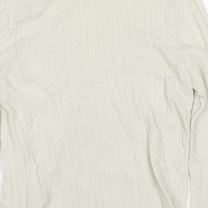 Womens UK Size M Gap White Pullover Jumper