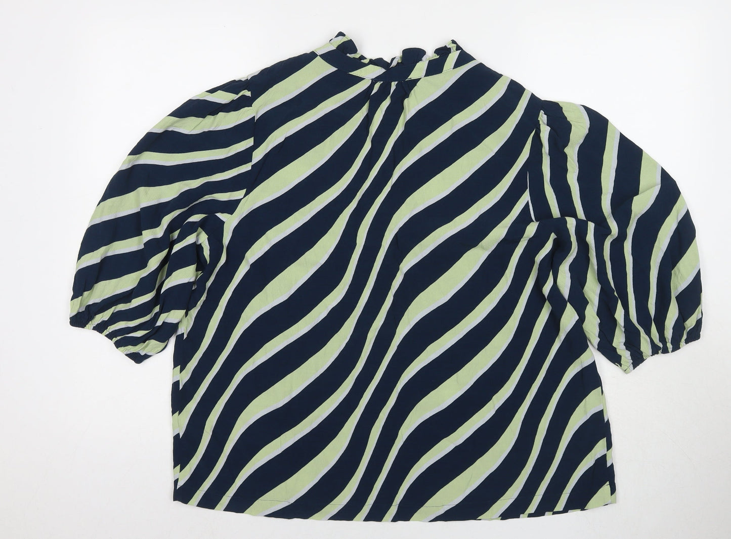 Womens UK Size 16 Marks and Spencer Blue Basic Blouse