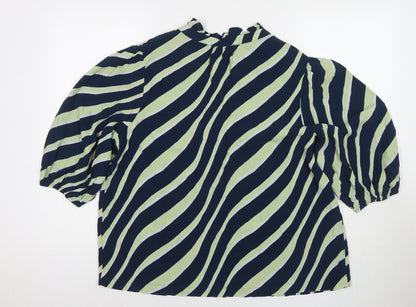 Womens UK Size 16 Marks and Spencer Blue Basic Blouse