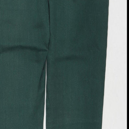 Dorothy Perkins Womens Green Cotton Jegging Jeans Size 12 L30 in Regular Drawstring