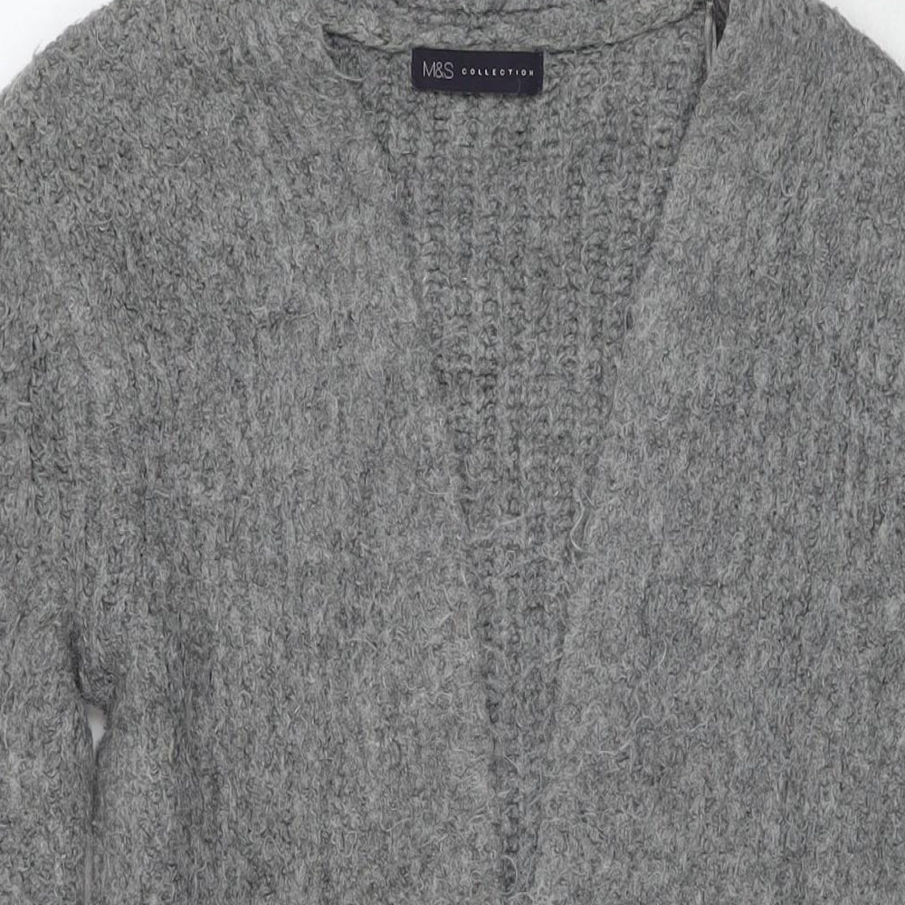 Womens UK Size S Marks and Spencer Grey Cardigan Jumper