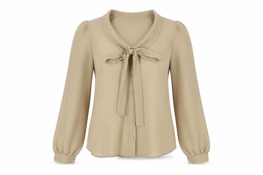 Womens UK Size 10 New Look Brown Basic Button-Up
