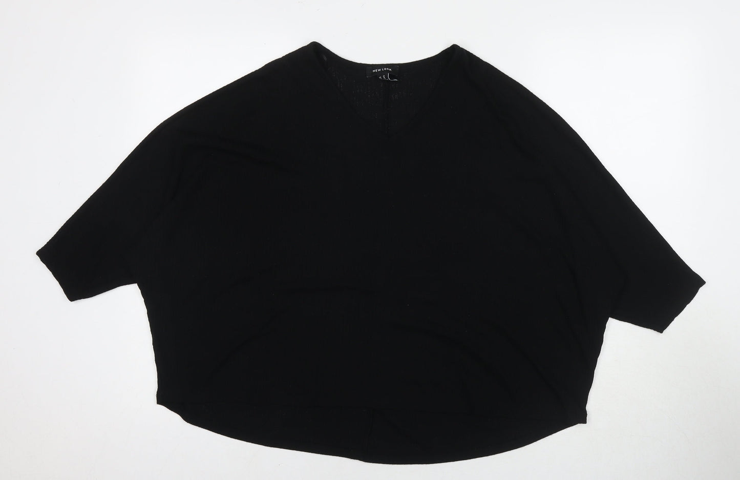 Womens UK Size M New Look Black Pullover Jumper