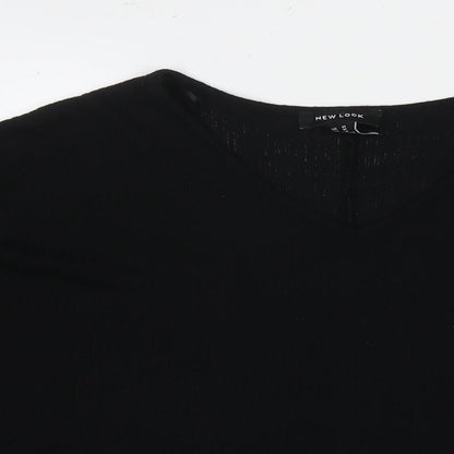 Womens UK Size M New Look Black Pullover Jumper