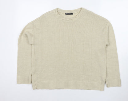 Womens UK Size 8 Nasty Gal Beige Pullover Jumper