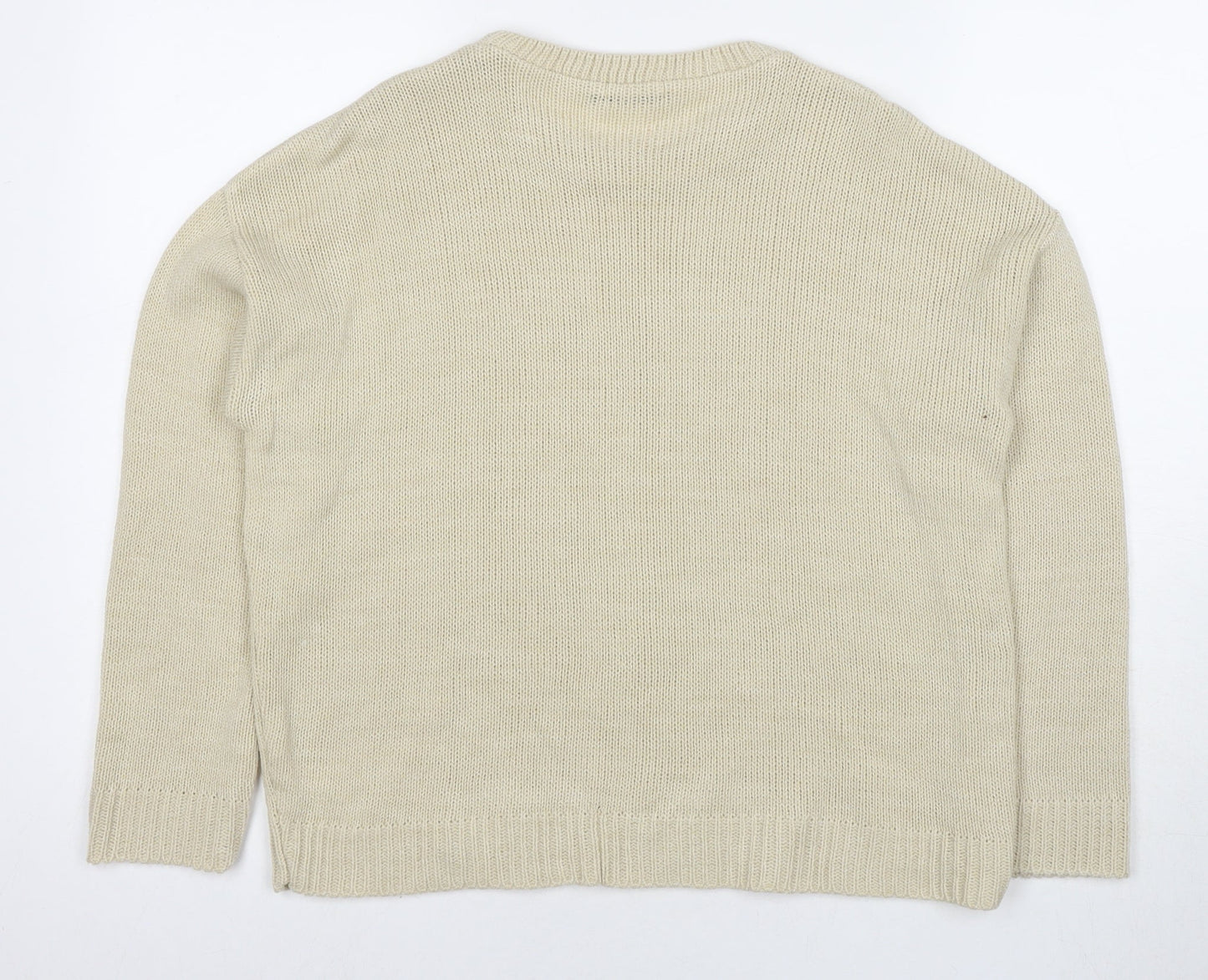 Womens UK Size 8 Nasty Gal Beige Pullover Jumper