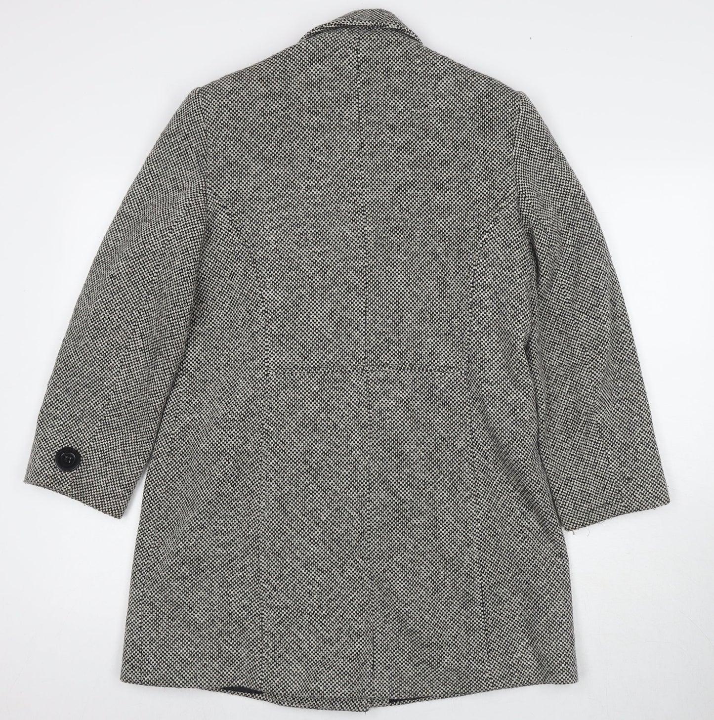 Womens UK Size 12 BHS Grey Overcoat