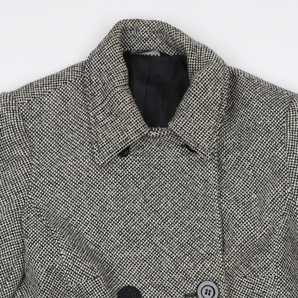 Womens UK Size 12 BHS Grey Overcoat