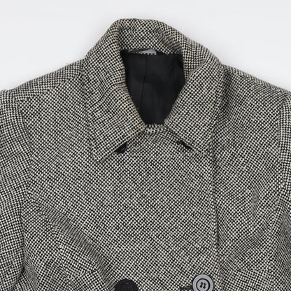 Womens UK Size 12 BHS Grey Overcoat