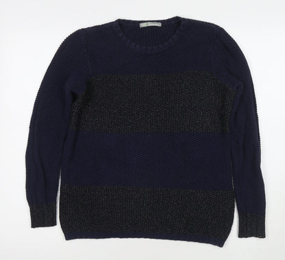 Womens UK Size 10 Marks and Spencer Blue Pullover Jumper