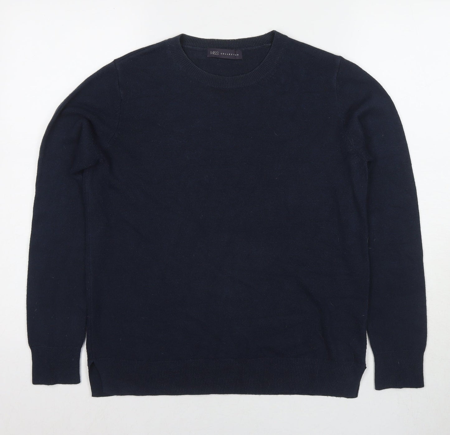 Womens UK Size 10 Marks and Spencer Blue Pullover Jumper