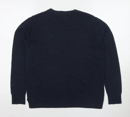 Womens UK Size 10 Marks and Spencer Blue Pullover Jumper