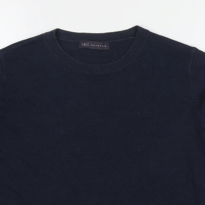 Womens UK Size 10 Marks and Spencer Blue Pullover Jumper