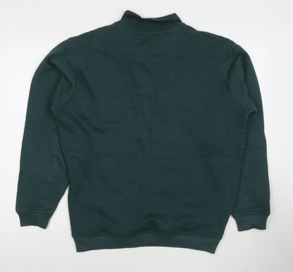 Mens UK Size M EWM Green Pullover Sweatshirt