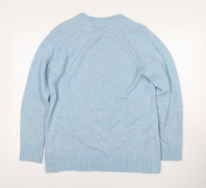Womens UK Size M H&M Blue Pullover Jumper