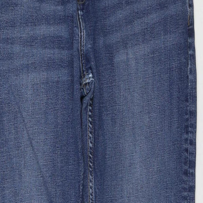 Denim365 Mens Blue Cotton Straight Jeans Size 36 in L26 in Regular Zip