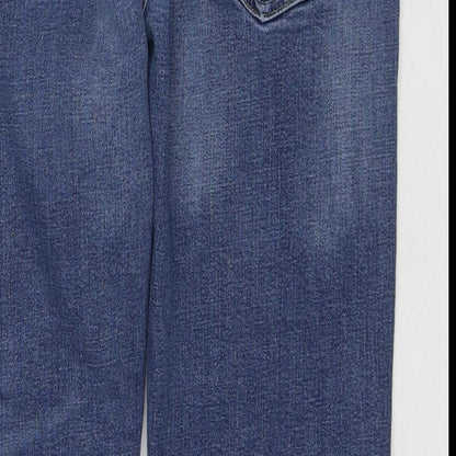 Denim365 Mens Blue Cotton Straight Jeans Size 36 in L26 in Regular Zip