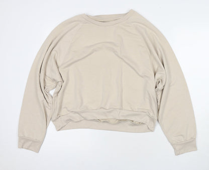 Gap Womens Beige Polyester Pullover Sweatshirt Size L Pullover