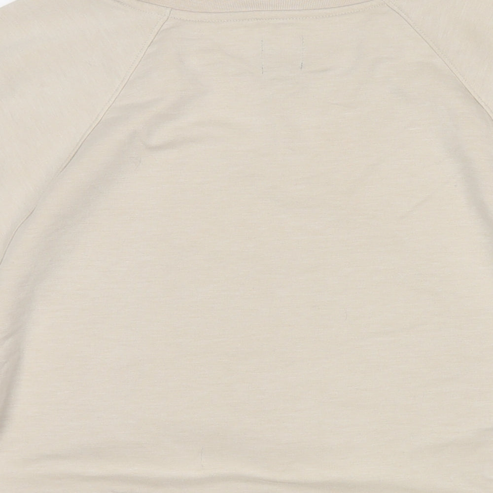 Gap Womens Beige Polyester Pullover Sweatshirt Size L Pullover