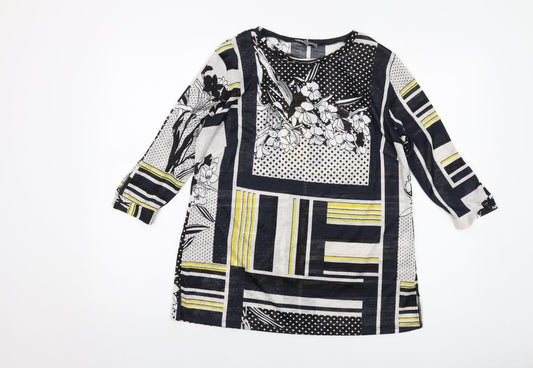 Womens UK Size 12 Principles Multicoloured Basic Blouse