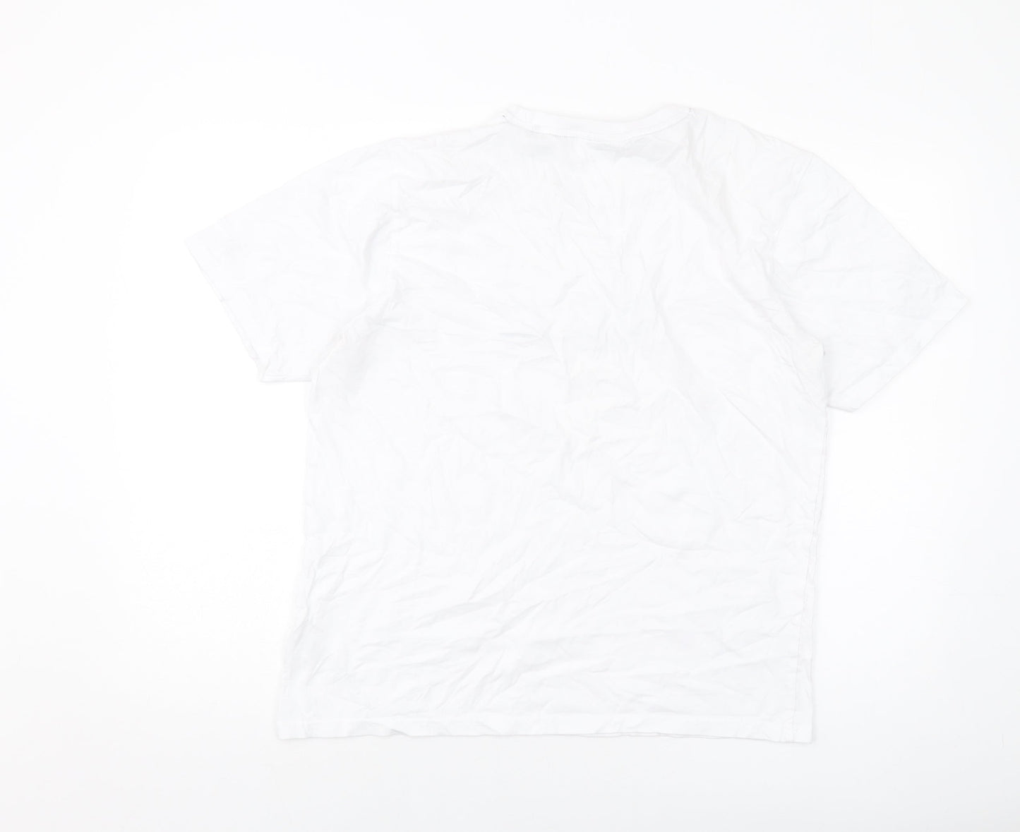 PlayStation Mens White Cotton T-Shirt Size M Crew Neck