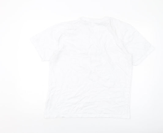 PlayStation Mens White Cotton T-Shirt Size M Crew Neck