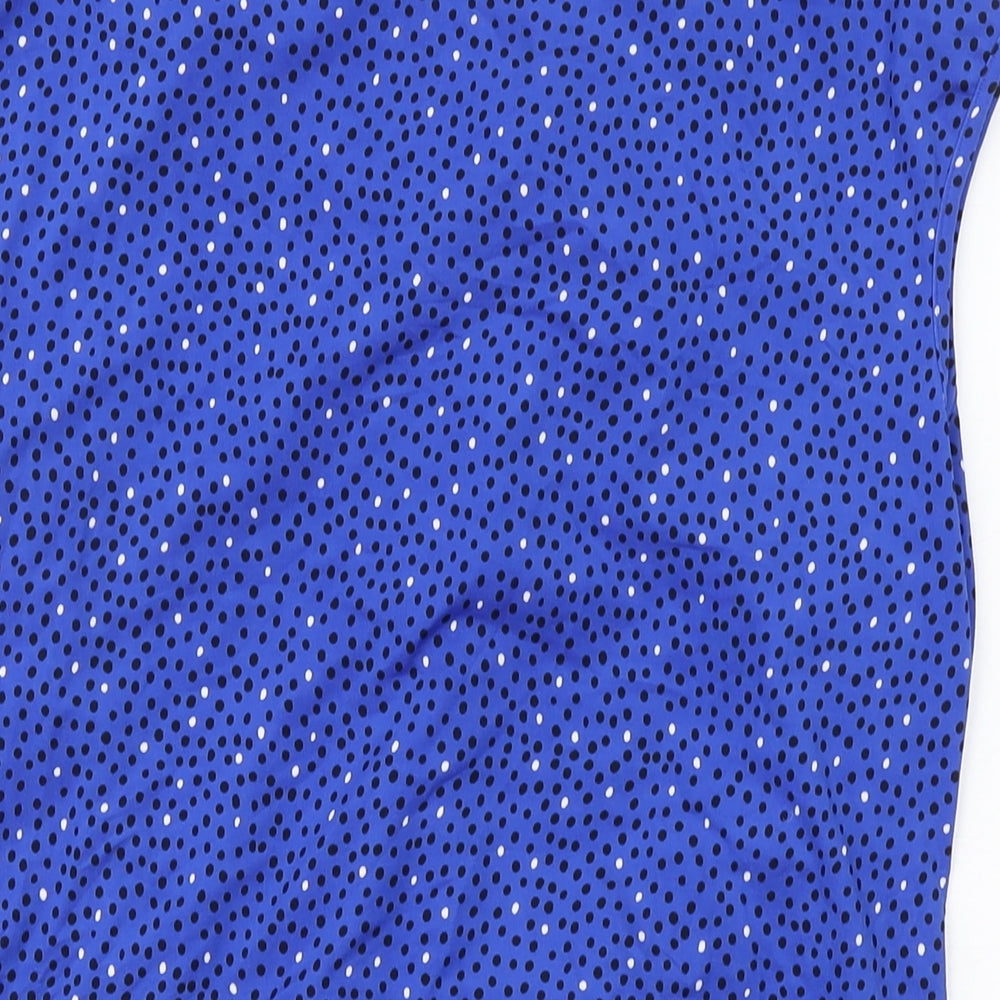 Womens UK Size 14 BHS Blue Basic T-Shirt
